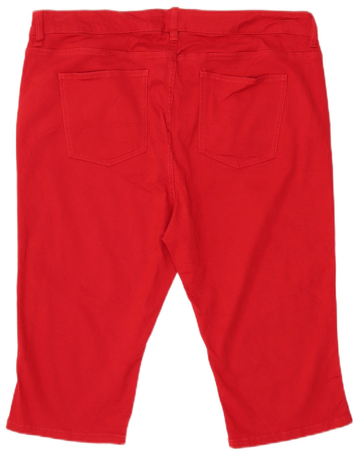 Damskie bermudy CHAPS US 18 2XL W38 Czerwona bawełna
