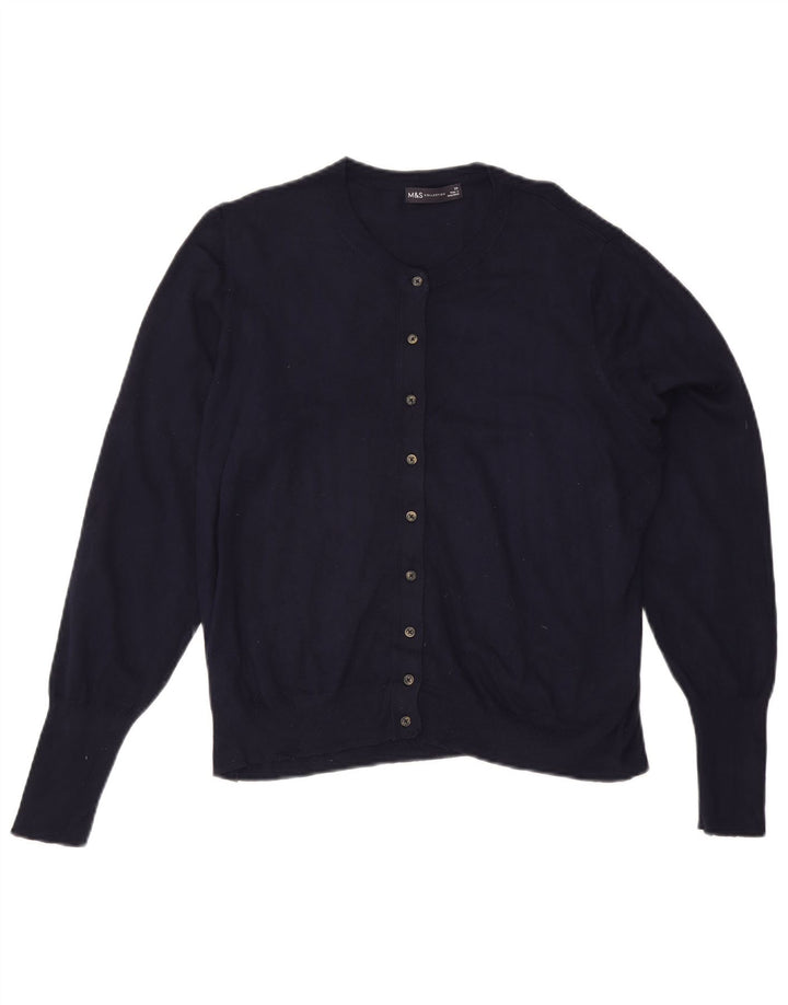 Sweter damski Marks & Spencer UK 20 2XL Granatowa wiskoza