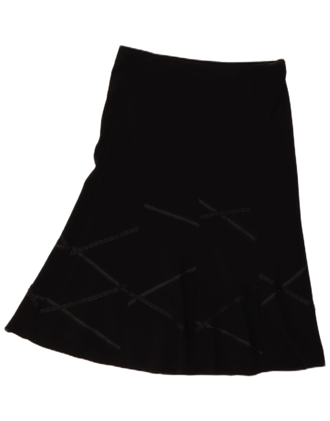 Marks & Spencer Damska spódnica w kształcie litery A UK 12 Medium W34 Czarna geometryczna