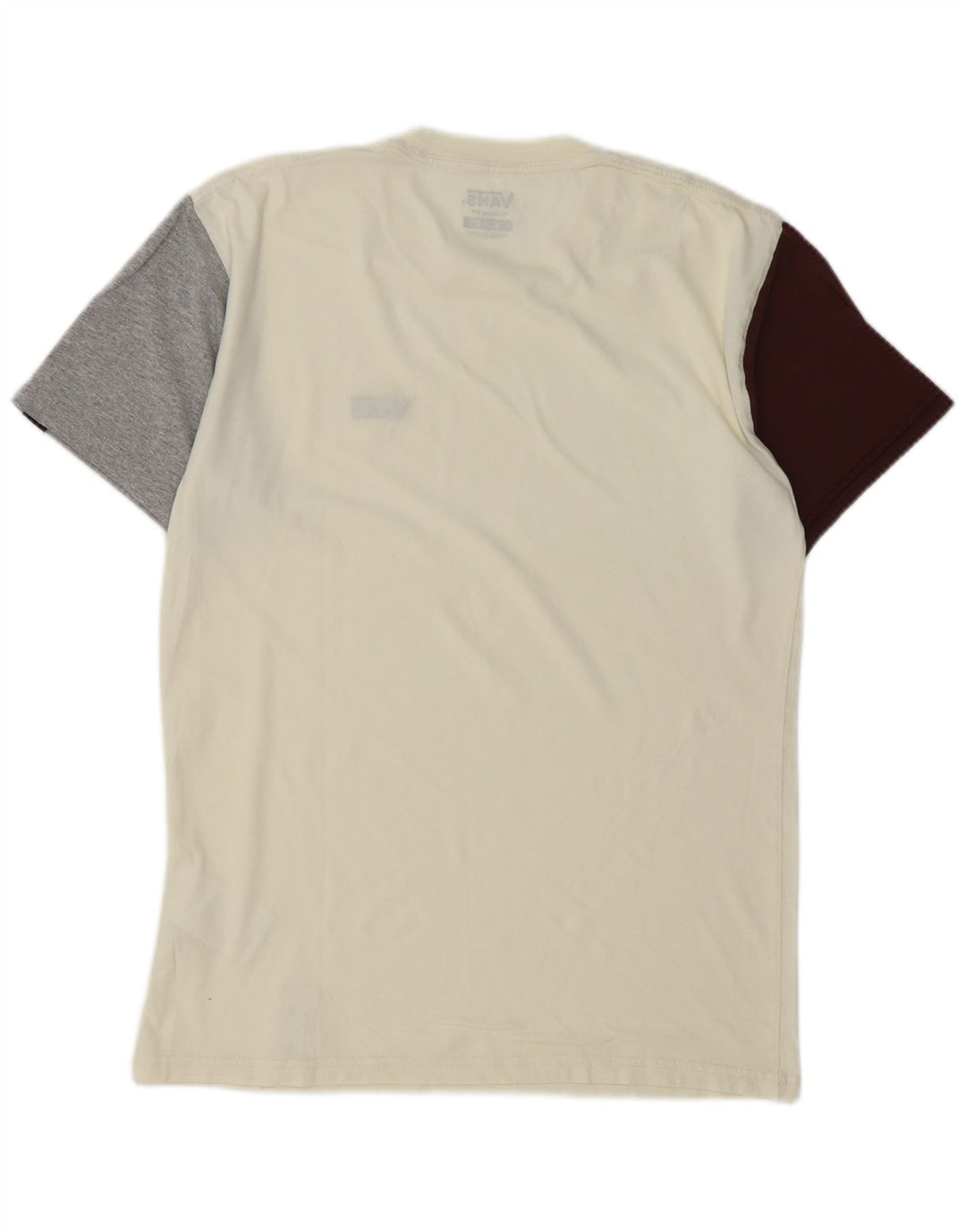 T-shirt męski VANS o klasycznym kroju, bawełniany, średni, w kolorze złamanej bieli