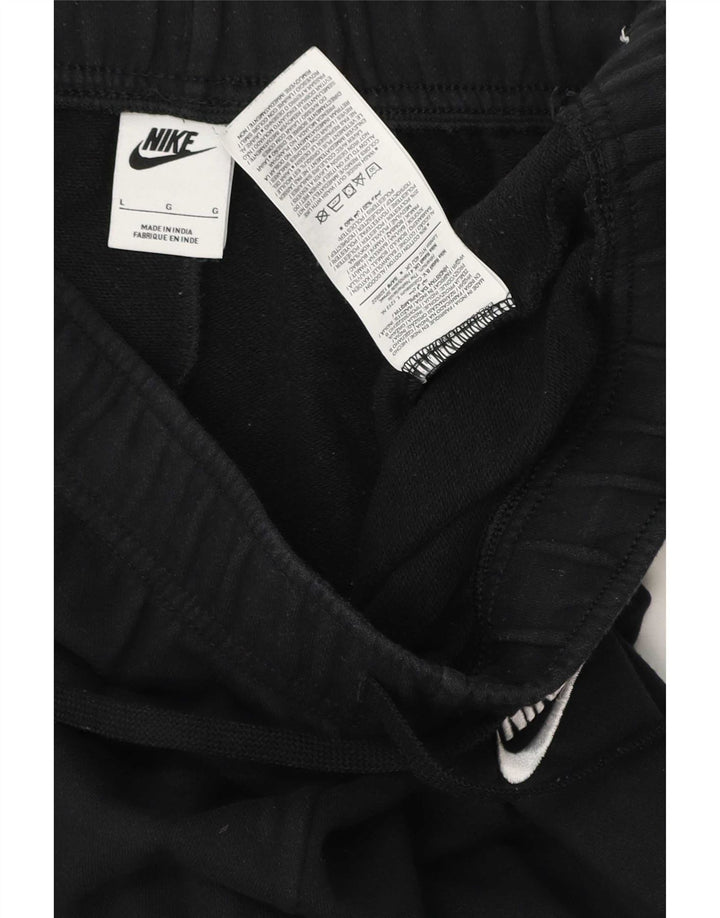 Męskie spodnie dresowe Nike, duże, czarne, bawełniane