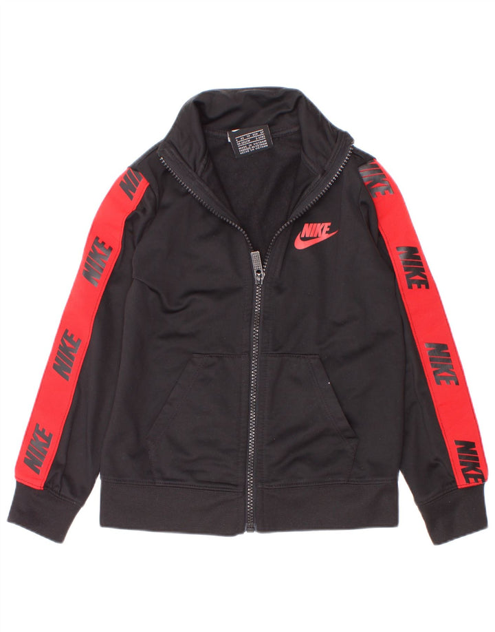 Chłopięca kurtka dresowa Nike Graphic 3-4 lata XS, czarna, blokowa
