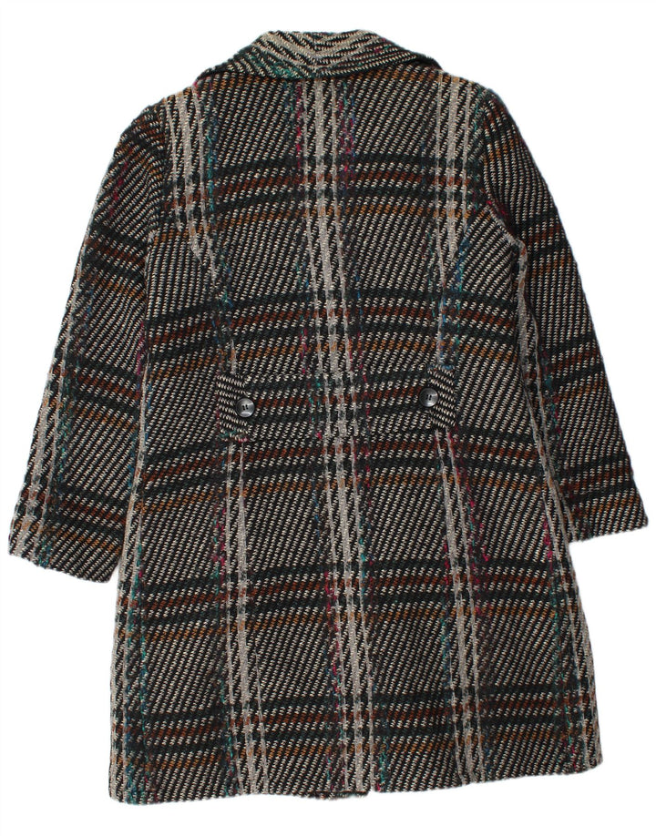Płaszcz damski w stylu vintage UK 38, średnia, wielobarwna kratka