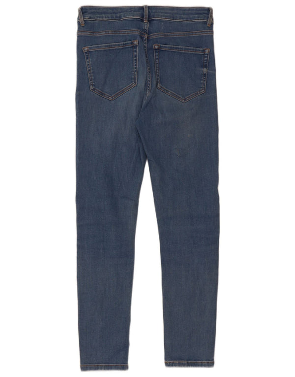 Marks & Spencer Damskie Skinny Jeans UK 8 Small W28 L26 Niebieskie bawełniane