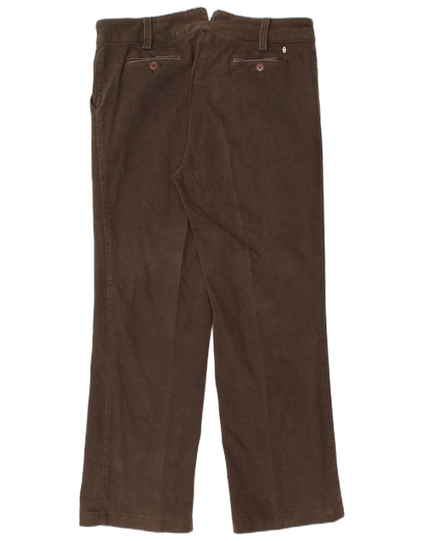 Męskie proste spodnie chino Conte of Florence IT 50 Large W34 L30 Brown