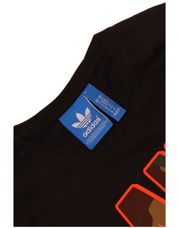 Męska koszulka graficzna Adidas Top Medium Black