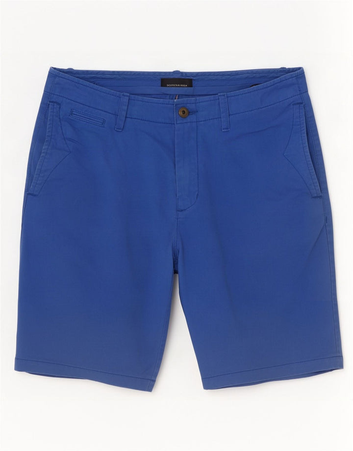 Męskie spodenki Chino Scotch & Soda W30 Średnioniebieskie, bawełniane
