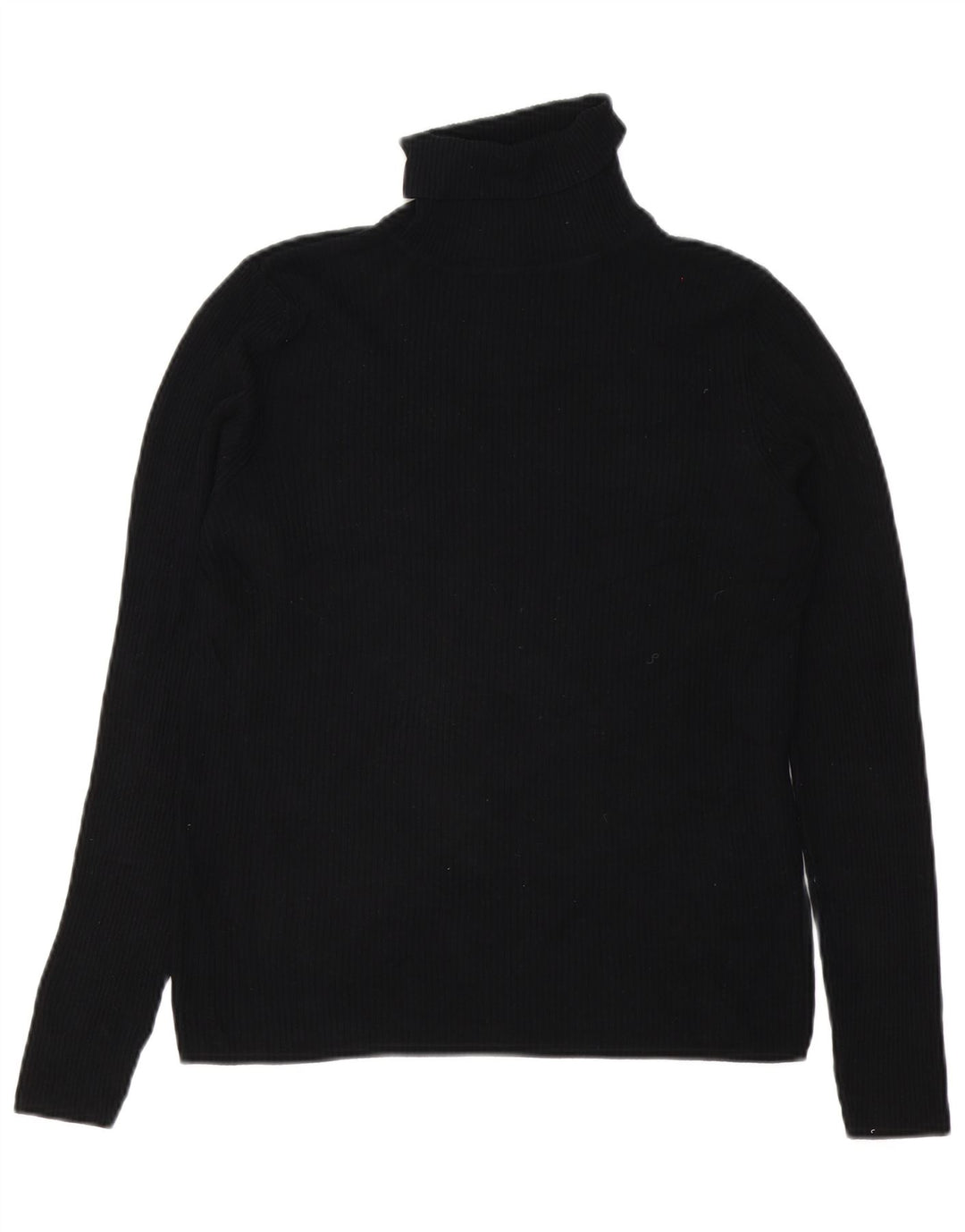 Marks & Spencer Damski sweter z golfem UK 14 Średni czarny wiskoza