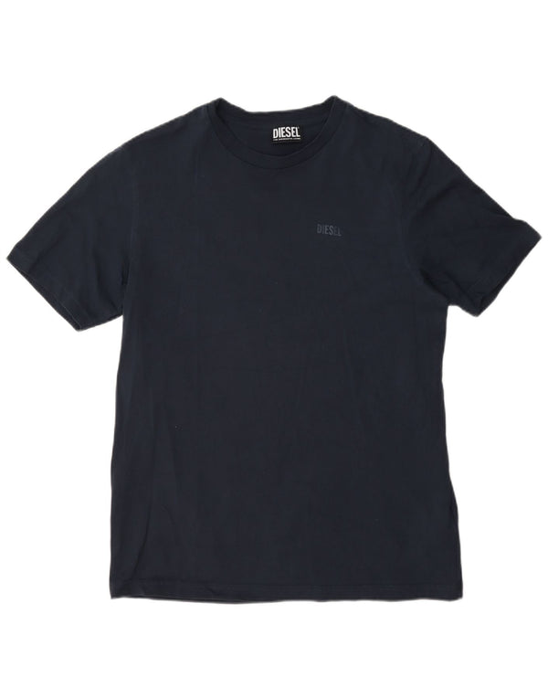 T-shirt męski Diesel, średni, granatowy, bawełniany