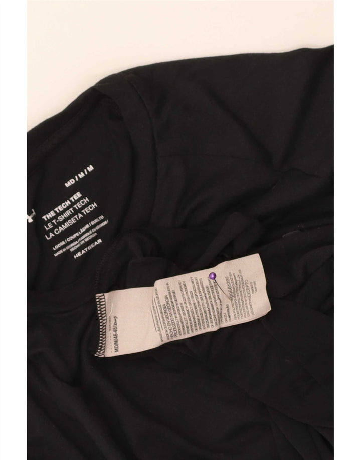 Męska koszulka Under Armour Heat Gear Top, średni czarny poliester
