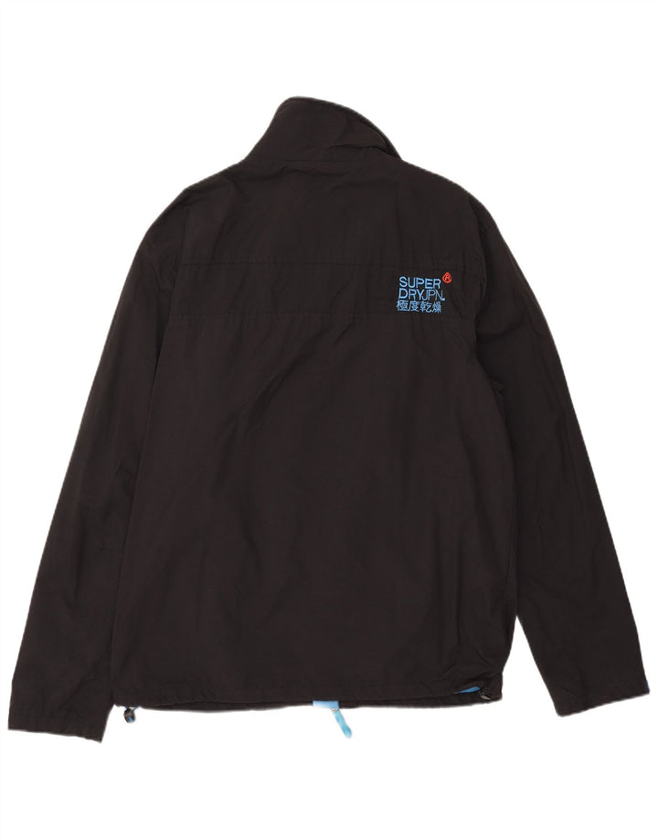 Męska kurtka przeciwdeszczowa Superdry The Windhiker UK 44 2XL Czarny nylon