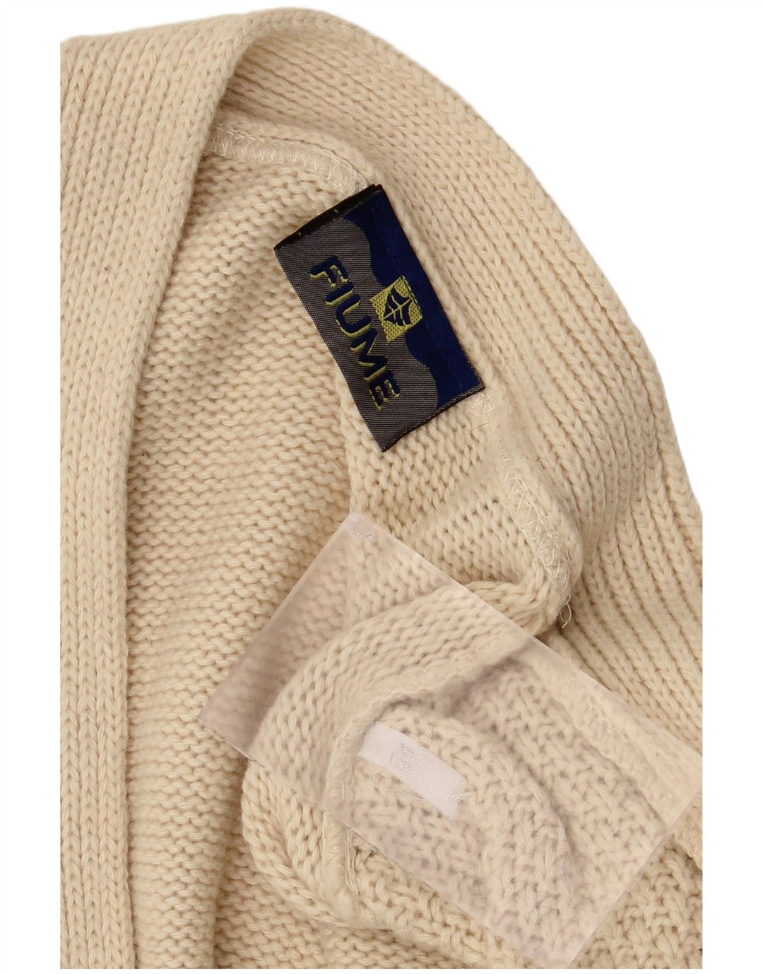 Męski sweter rozpinany Fiume IT 54 XL Beżowa wełna