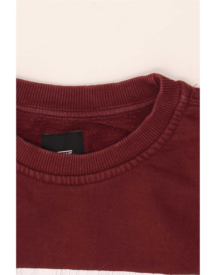 Męski sweter z grafiką Vans, średni burgund