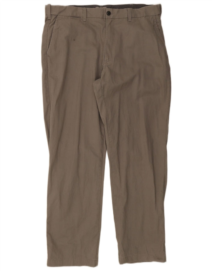 Męskie spodnie chino o regularnym kroju Marks & Spencer W36 L30 szare