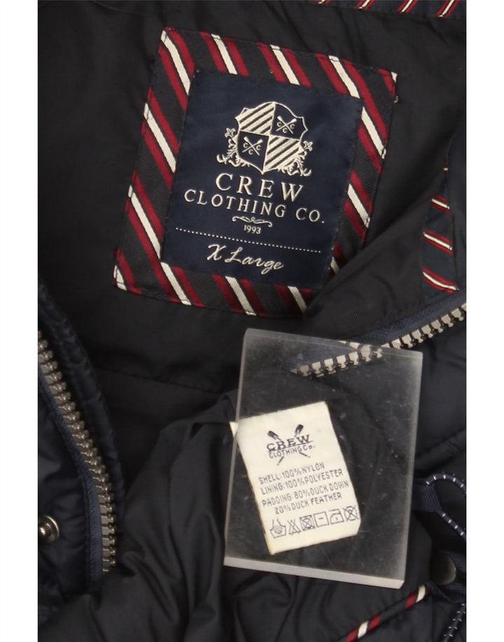 ODZIEŻ CREW Męska wyściełana kamizelka UK 42 XL Granatowy nylon