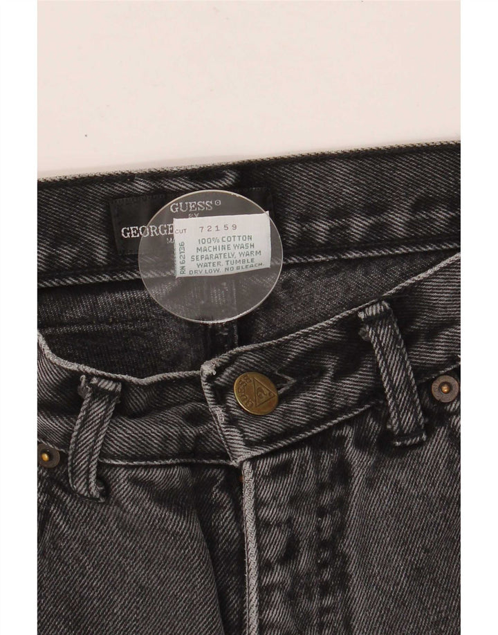 Guess Damskie Zwężane Dżinsy W29 L24 Czarne Bawełniane