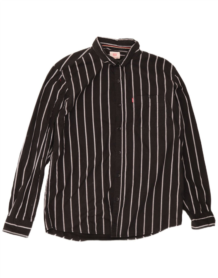 Koszula męska Levi's Slim Fit 2XL w czarne paski