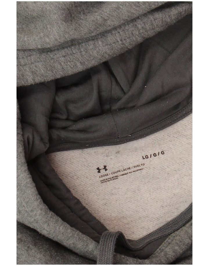 Męski sweter z kapturem UNDER ARMOUR, duży, szary