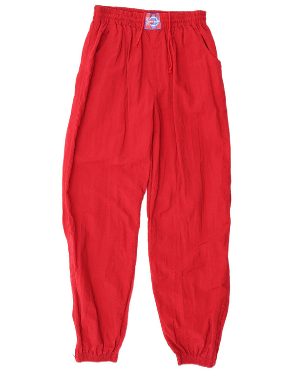 Damskie spodnie dresowe o luźnym kroju Crane Joggers UK 14, duże, czerwone, poliamidowe