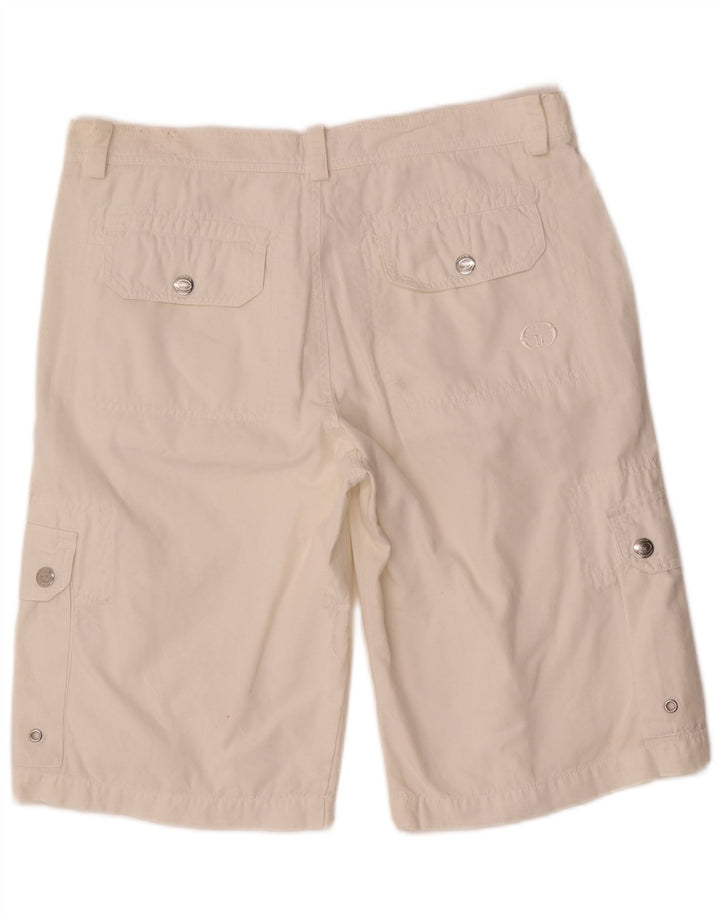 Męskie spodenki cargo Sergio Tacchini W32 Medium White