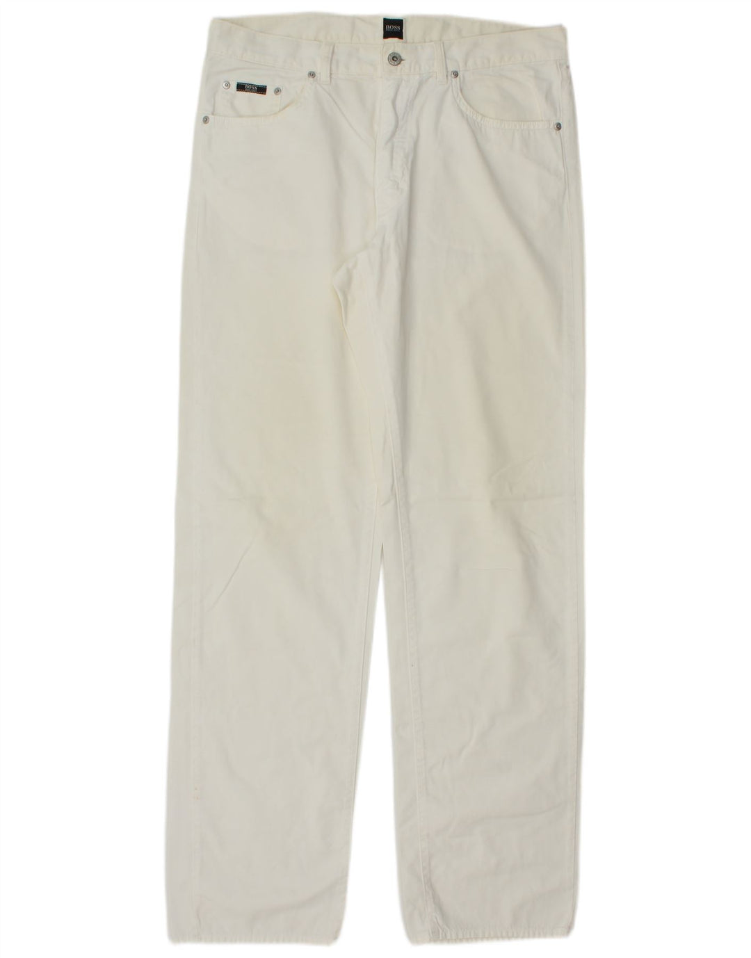 Męskie proste dżinsy Hugo Boss W36 L35 białe