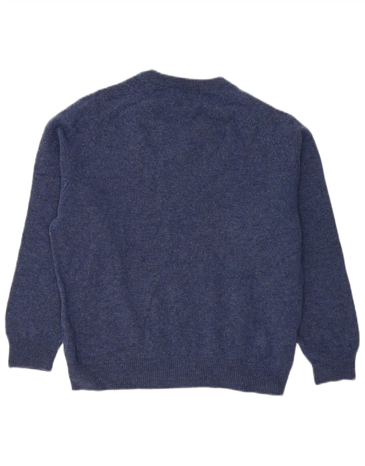 Marks & Spencer Damski sweter z dekoltem w kształcie litery V, UK 14, średni granatowy