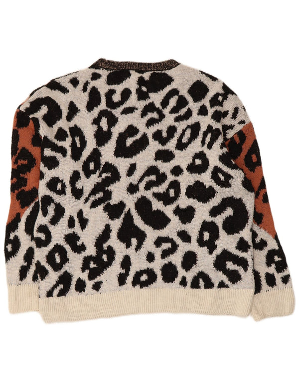 Marks & Spencer Damski sweter z dekoltem w łódkę, UK 14, średni, wielokolorowy