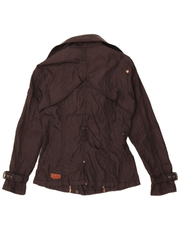 Damska kurtka wiatrówka z podwójnymi piersiami, znakiem towarowym UK 14, średnia czarna