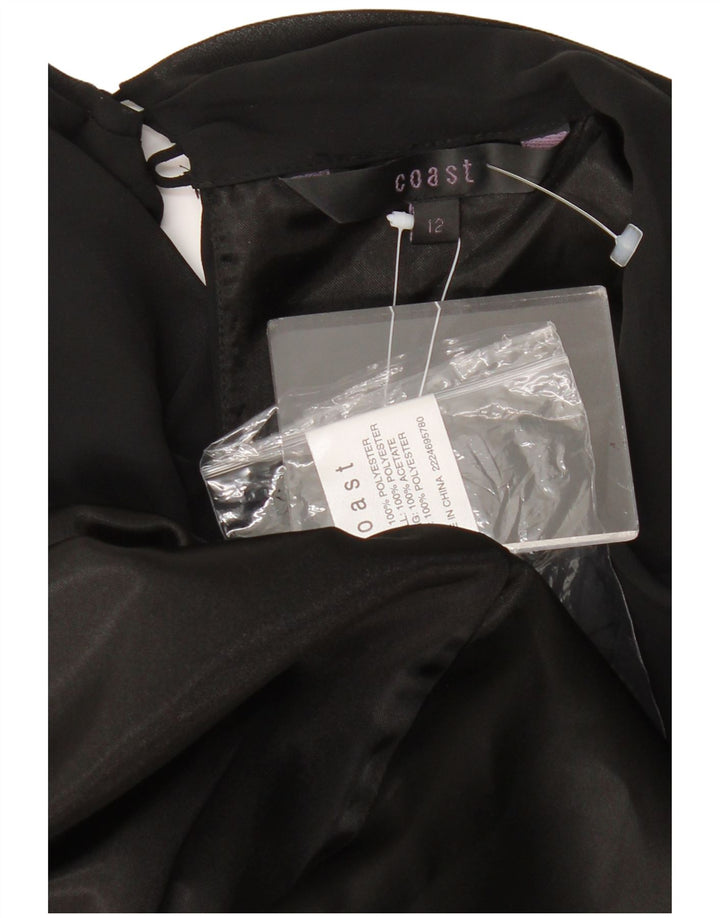 Damska sukienka o linii A bez rękawów Coast UK 12, średni czarny poliester