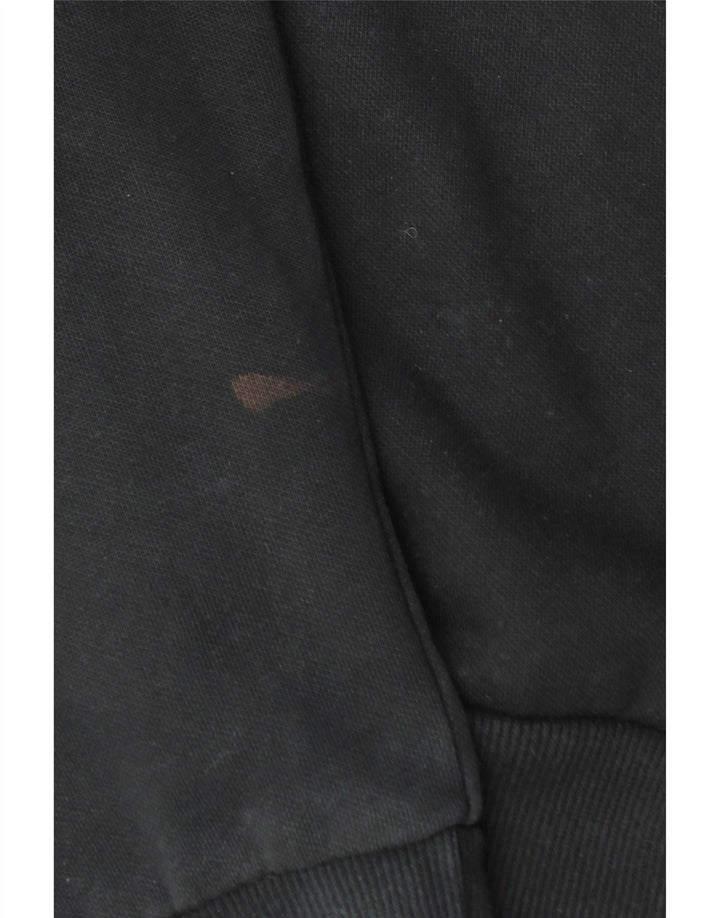 Męski sweter z kapturem i grafiką PUMA, średni czarny, bawełniany