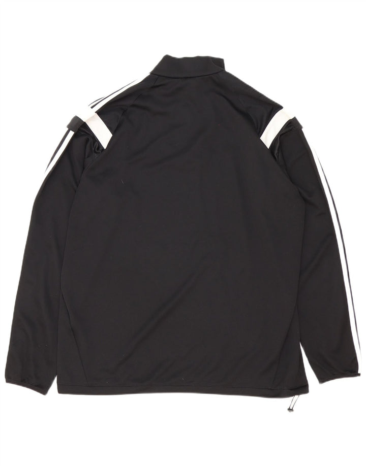 Adidas Męskie Climacool Zip Neck Pullover Dres Top XL Czarny Kolorblok