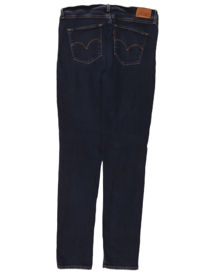 Damskie jeansy skinny Levi's W31 L30 Granatowa bawełna