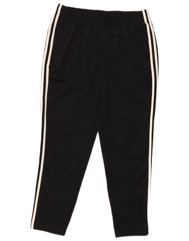 Damskie spodnie dresowe Adidas UK 16/18, duże, czarne, poliestrowe