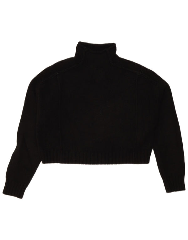 Damski sweter Zara Crop Oversize z golfem UK 10 Small Black