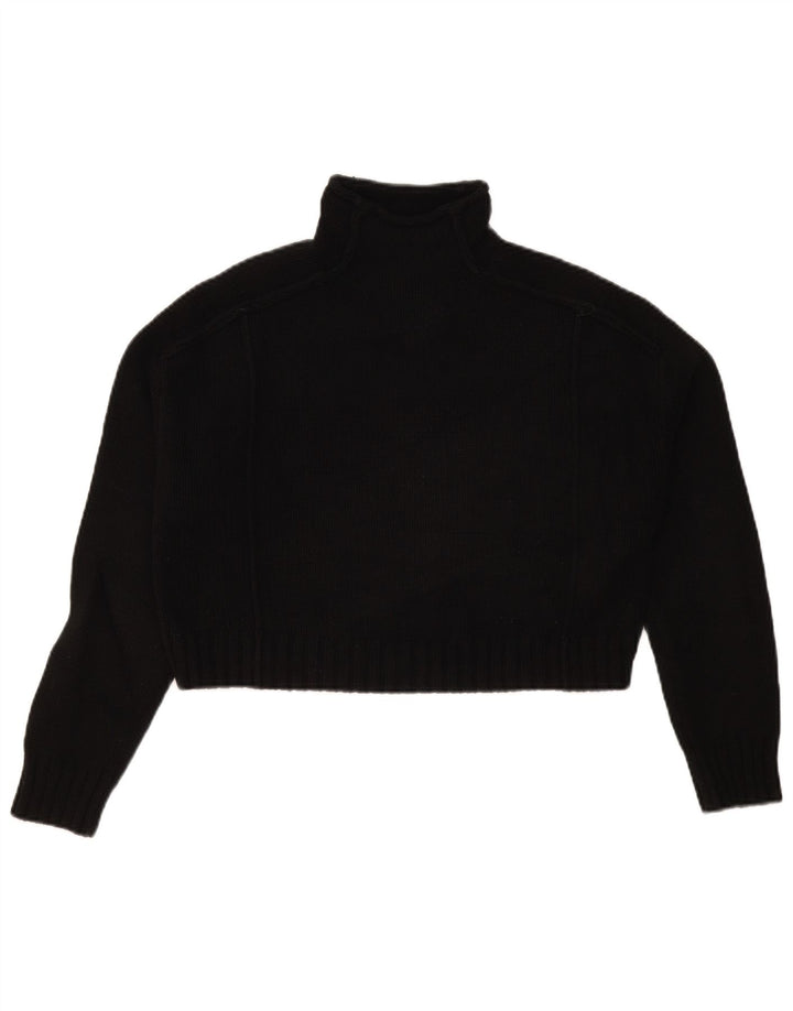 Damski sweter Zara Crop Oversize z golfem UK 10 Small Black
