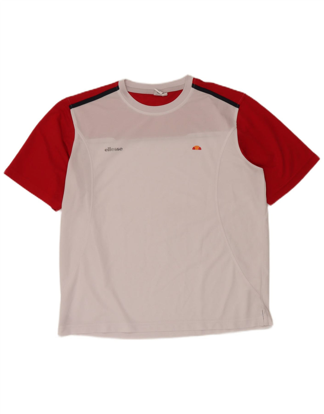 T-shirt męski ELLESSE XL, biały, z blokami kolorów