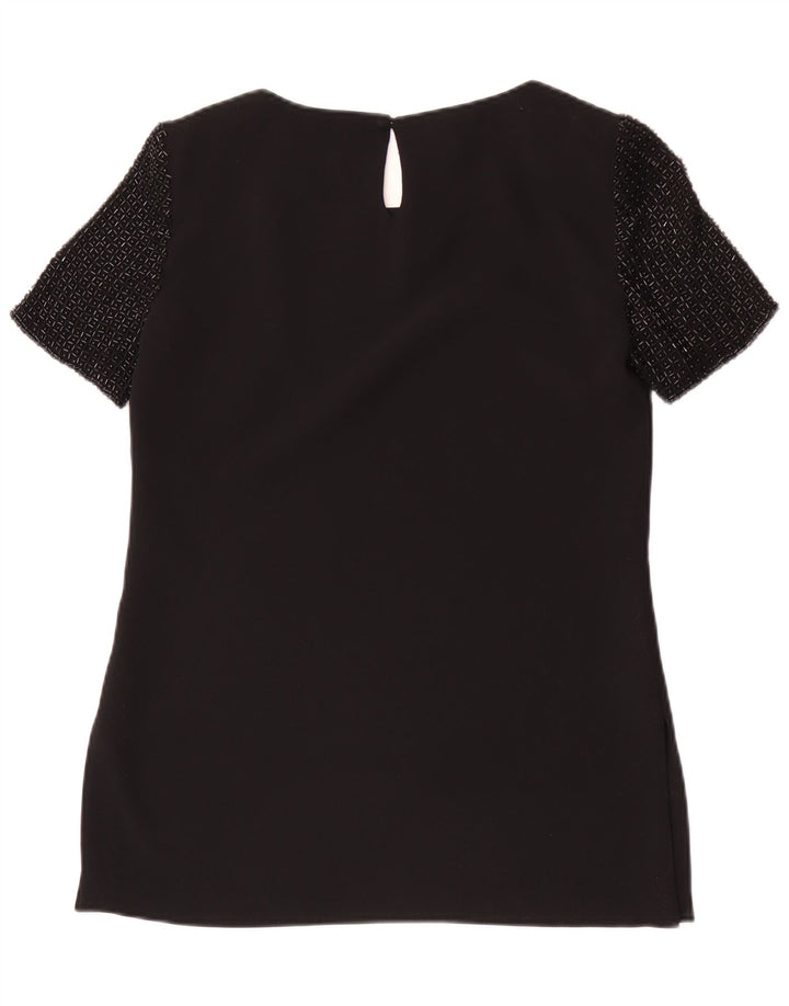 Bluzka damska Luisa Spagnoli Top UK 10, mała, czarna, poliester