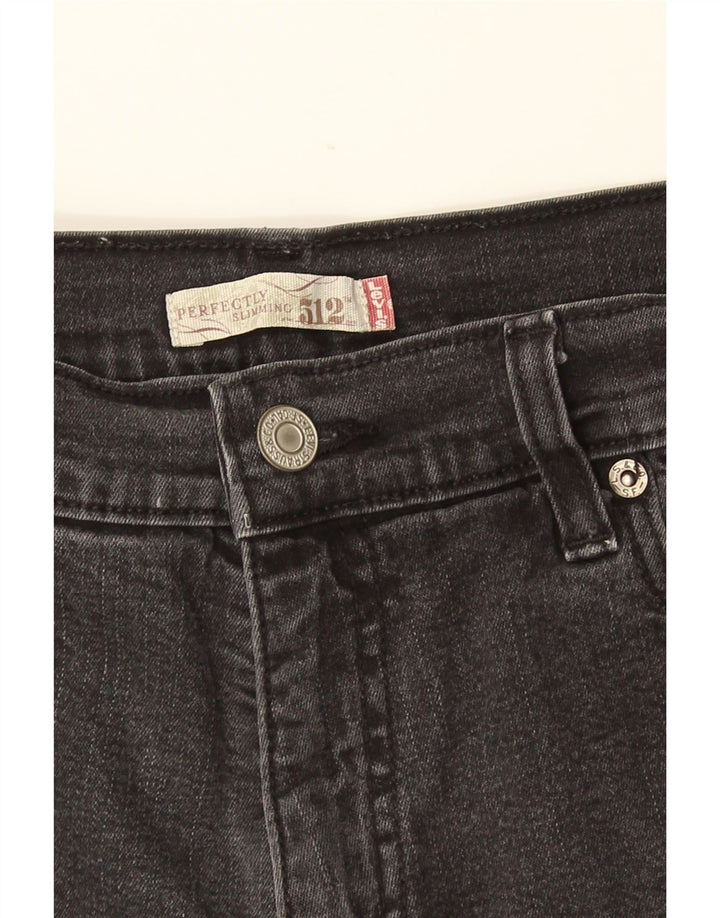 Damskie jeansy LEVI'S 512 doskonale wyszczuplające Bootcut W28 L31 szare