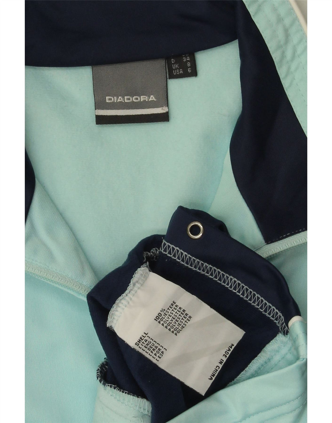 Damska bluza dresowa DIADORA oversize UK 8 Small Blue Colorblock