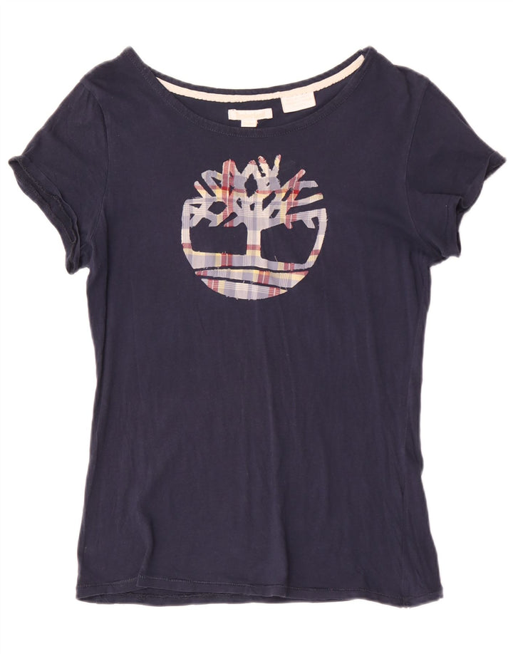 Damska koszulka graficzna Timberland Top UK 12 Medium Granatowa