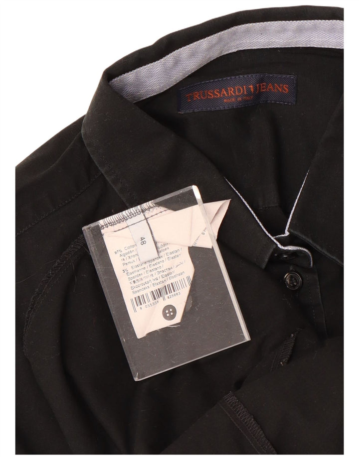Koszula damska Trussardi Jeans IT 48 XL, czarna, bawełniana