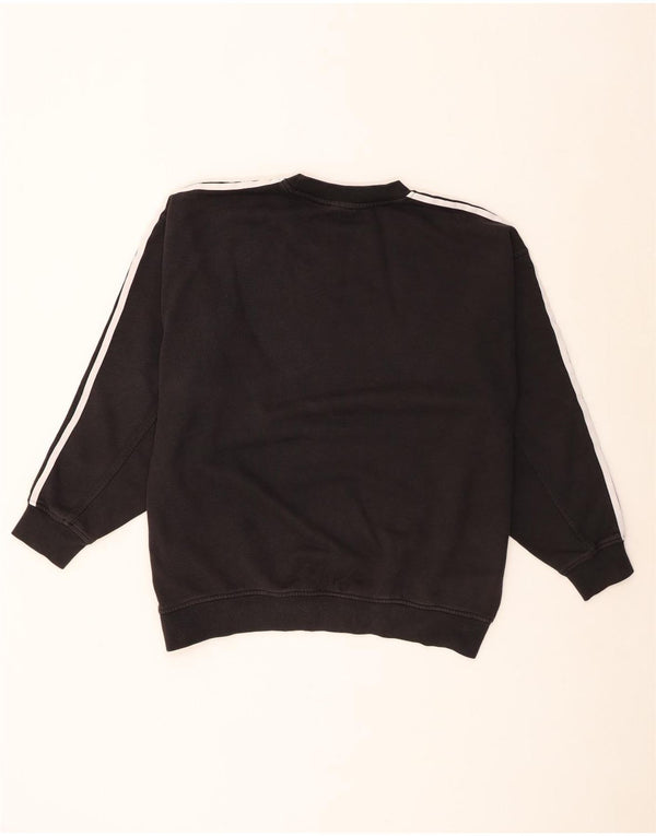 Damska bluza oversize Adidas Jumper UK 8 Mała czarna bawełna