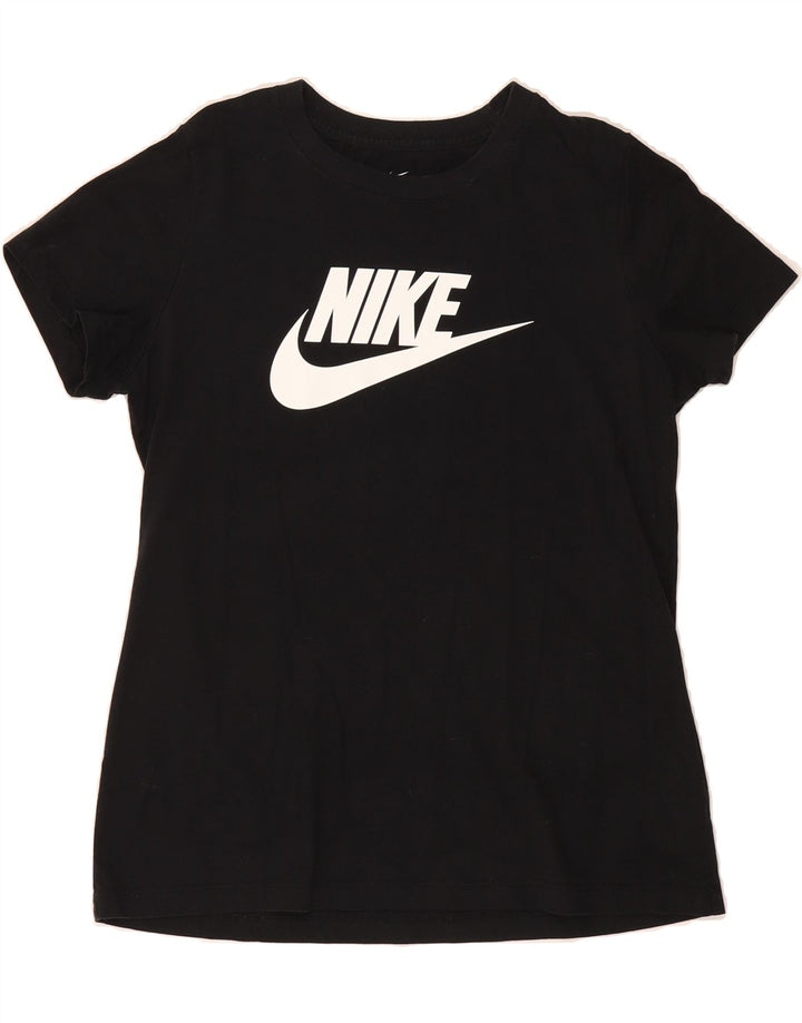 NIKE Womens Graphic T-Shirt Top UK 14 Medium Black Cotton Vintage Nike and Second-Hand Nike from Messina Hembry 