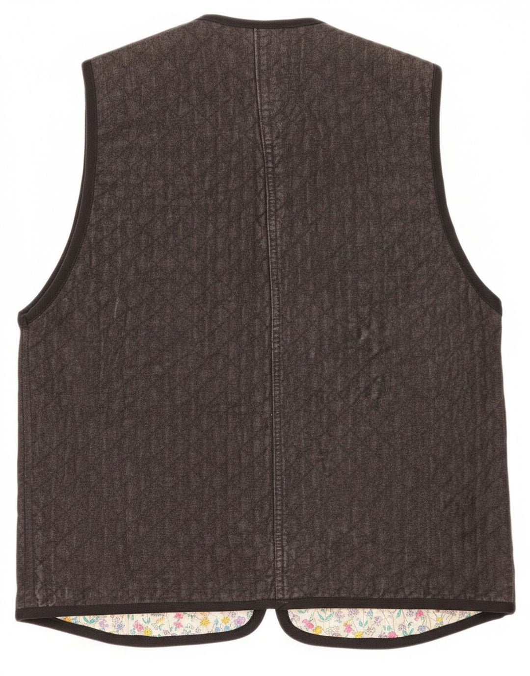 Kamizelka damska Vintage UK 12 Średni Szary Paisley