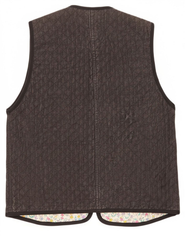 Kamizelka damska Vintage UK 12 Średni Szary Paisley