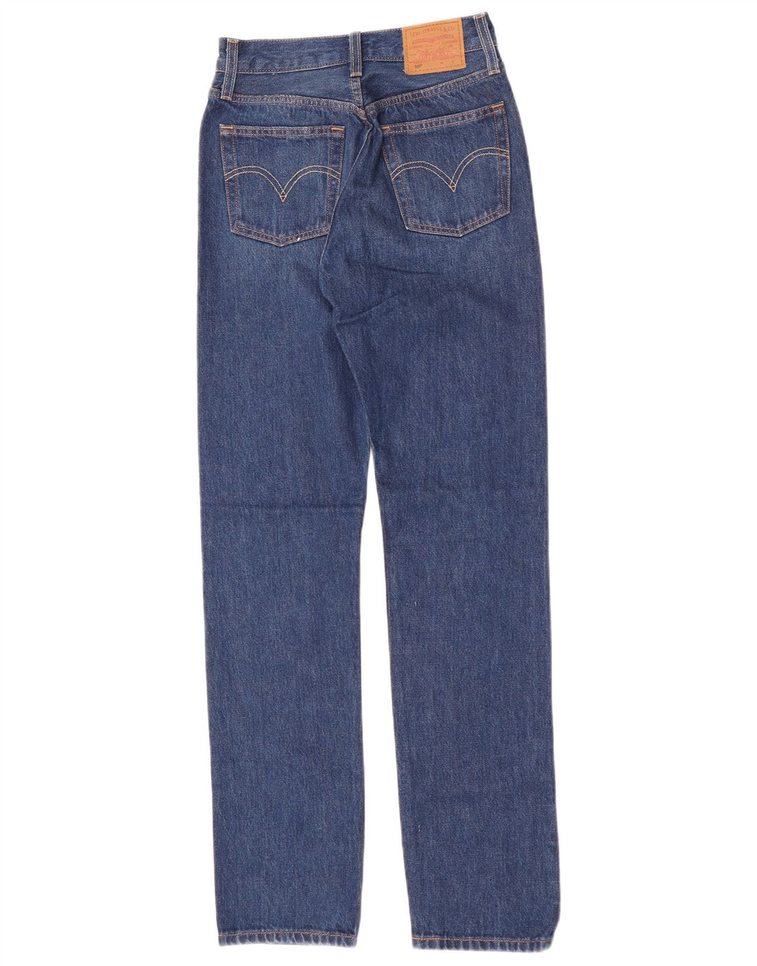 Damskie dżinsy Levi's 501 Straight W23 L32 Niebieskie bawełniane