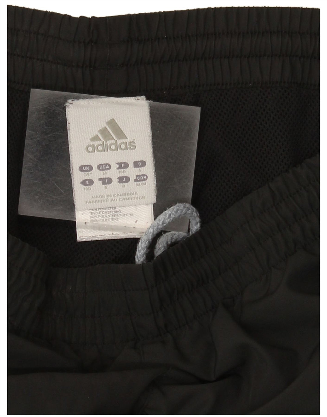 Męskie spodnie dresowe Adidas, duże, czarne, poliestrowe