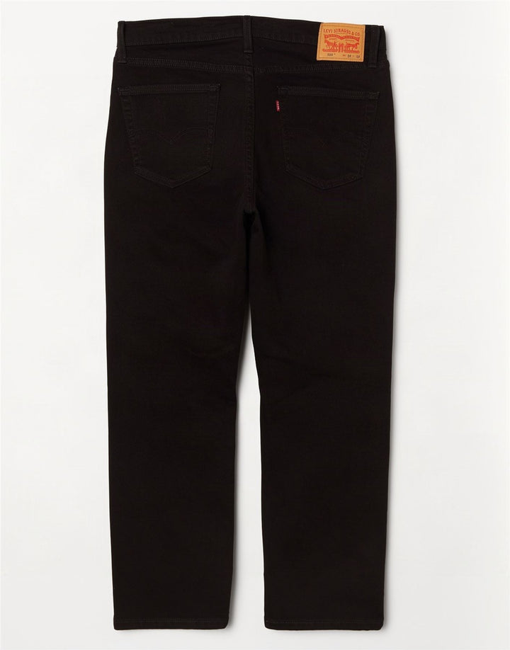 Męskie dżinsy Levi's 514 Straight W34 L26 Czarna bawełna