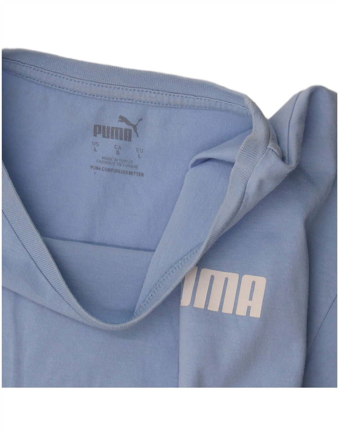 Damska koszulka Puma Crop Top UK 16, duża niebieska