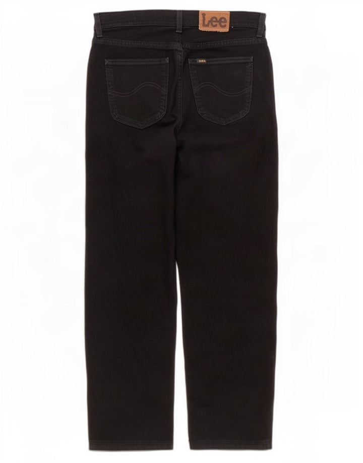 Męskie jeansy Lee Brooklyn Straight W34 L29, czarne, bawełniane